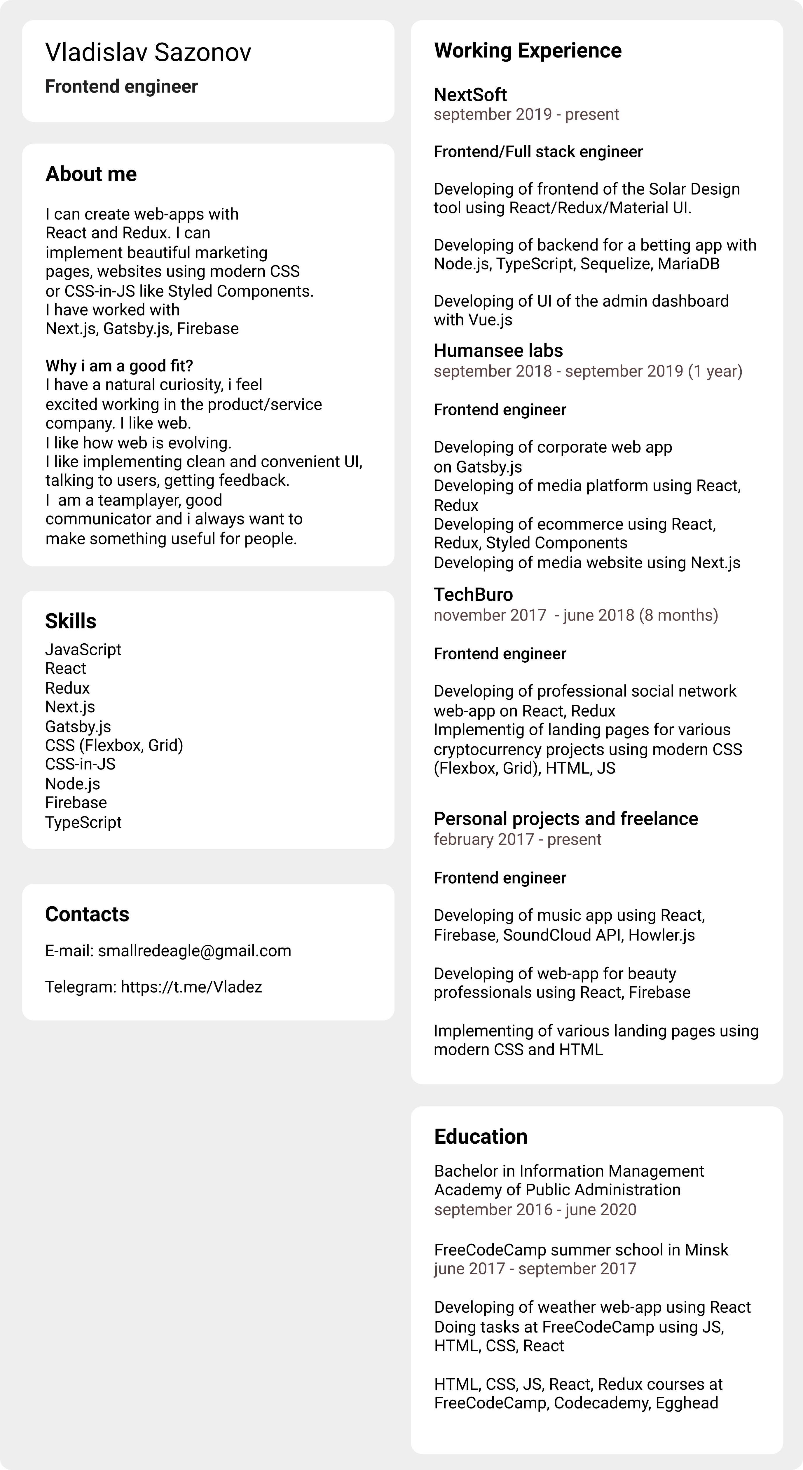 CV
